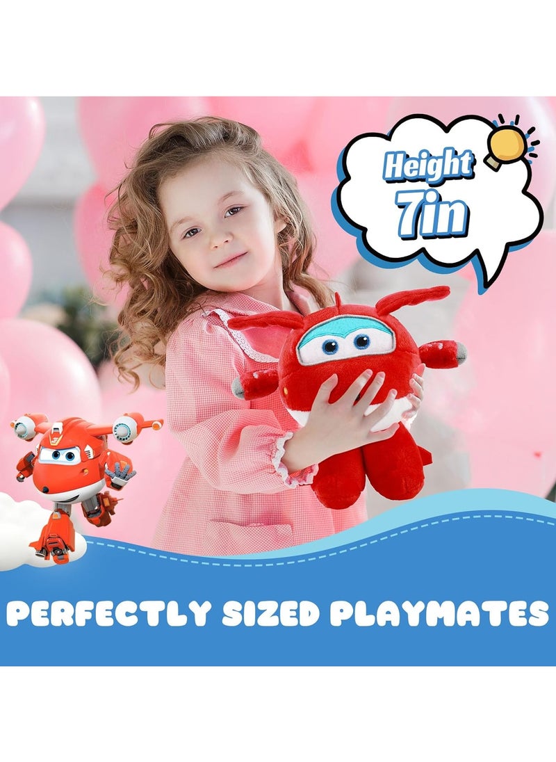Superwing 7 inch plush toy, soft plush toys, premium plush toys for toddlers and kids, kids toys for 0+ year old boys and girls, birthday gifts, preschool games