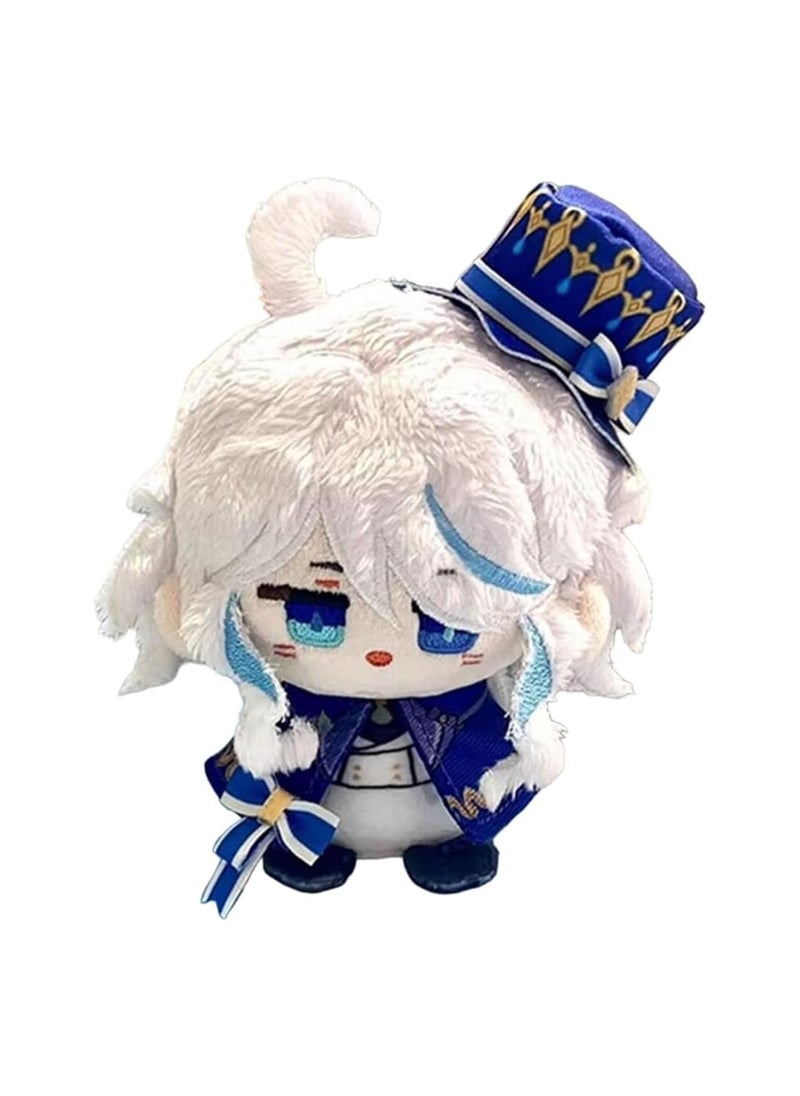 Small Size Genshin Impact Nendoroid Plush Doll - Furina Plush Toy (4 inch), Keychain Anime Nendoroid Game Fan Soft Plush Gift