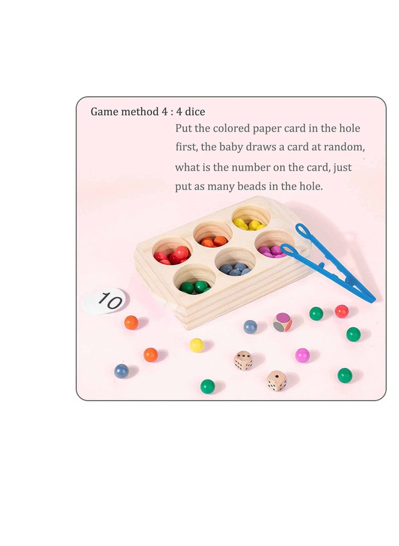 Color Sorting Toys Educational Montessori Math Counting Puzzle Jigsaw for Kids Age 3 and Up, Develops Cognitive and Fine Motor Skills