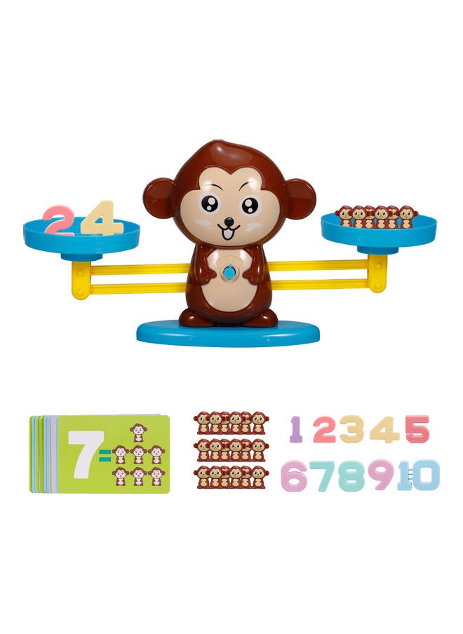 Math Game Monkey Balance Counting Toys For Boys  Girls 26.5 x 7.5 x 26.5cm
