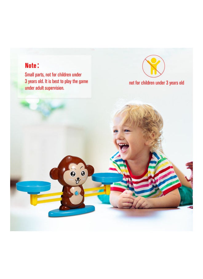 Math Game Monkey Balance Counting Toys For Boys  Girls 26.5 x 7.5 x 26.5cm