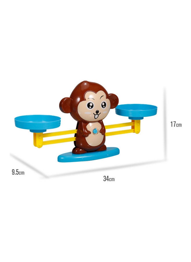 Math Game Monkey Balance Counting Toys For Boys  Girls 26.5 x 7.5 x 26.5cm