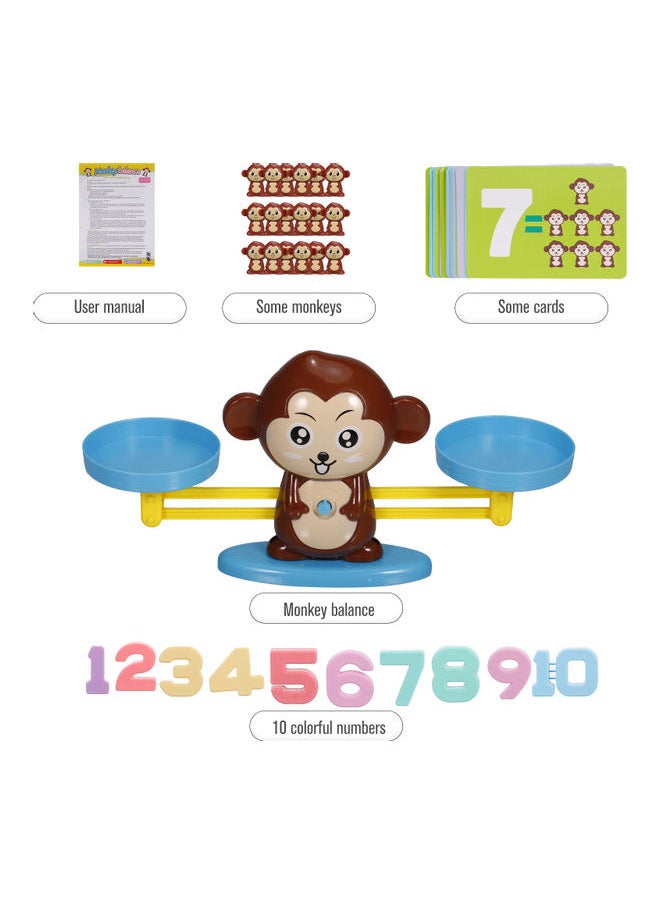 Math Game Monkey Balance Counting Toys For Boys  Girls 26.5 x 7.5 x 26.5cm