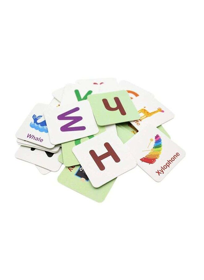 56-Piece Cognition Alphabet Flash Card Puzzle