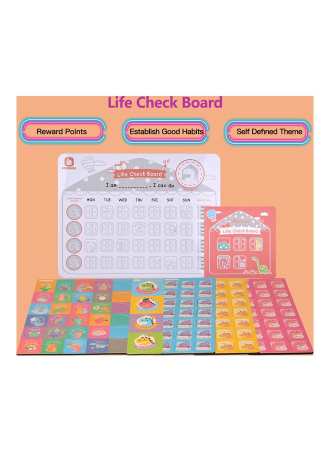 IQ HOUSE Life Check Board Reward Responsibility Chart 36.00X3.20X27.50cm