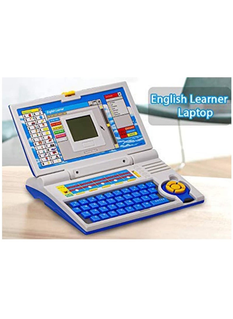 Educational Laptop Computer Toy with Mouse, Kids Learning Computer, English Learner Early Educational Study Laptop, Now Learn Letter, Words, Games, Mathematics, Music, Logic, Memory Tool