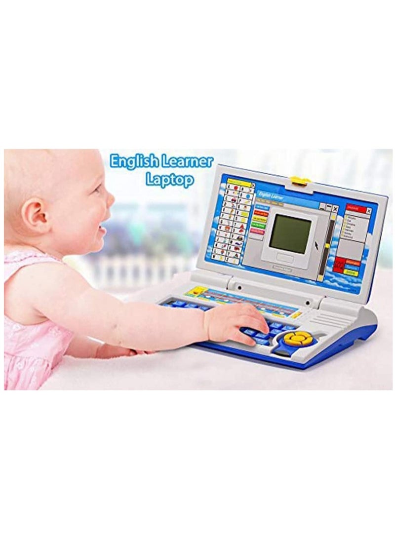 Educational Laptop Computer Toy with Mouse, Kids Learning Computer, English Learner Early Educational Study Laptop, Now Learn Letter, Words, Games, Mathematics, Music, Logic, Memory Tool