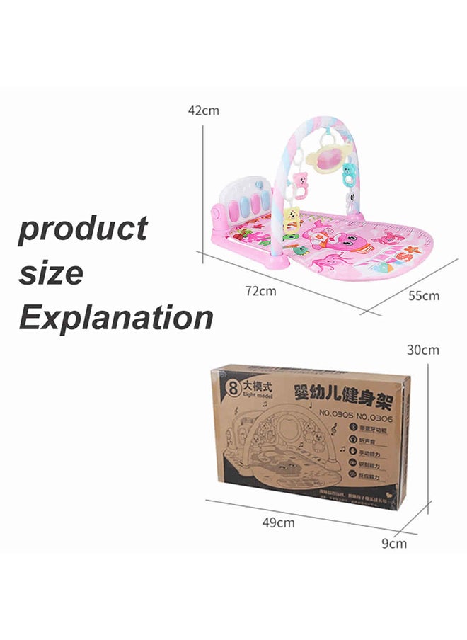 3-In-1 Multifunction Play Mat With Pedal Piano 42x72x55cm