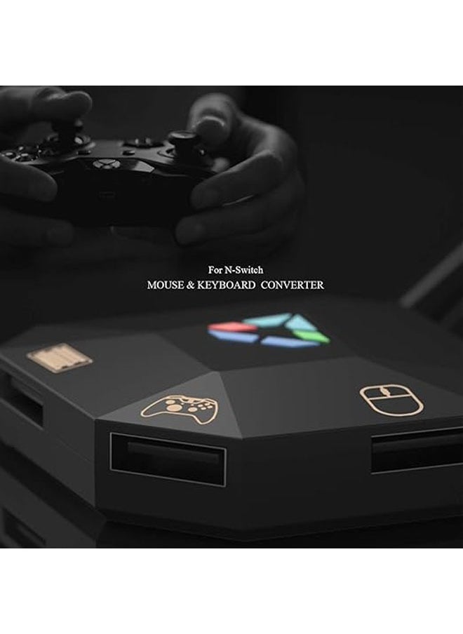Gaming Keyboard  Mouse Adapter for Game Consoles, Keyboard  Mouse Adapter Compatible with Nintendo Switch, PS4, PS3, Xbox One, Xbox 360