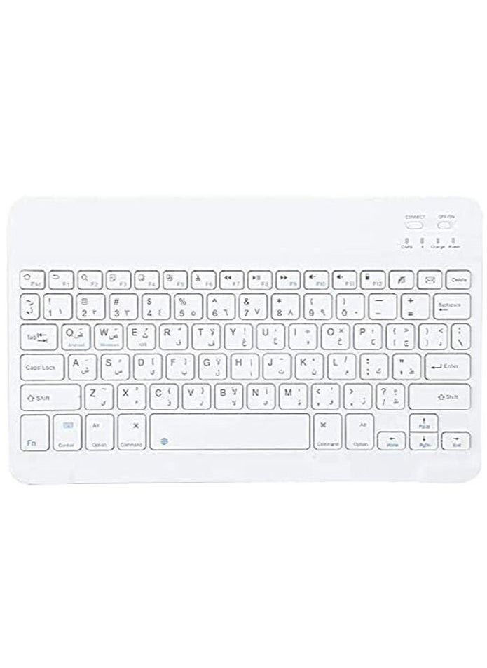 Arabic and English Bluetooth Keyboard and Mouse Combo Ultra Slim Portable Compact Wireless Mouse Keyboard Set for IOS Android Windows Tablet Phone iPhone iPad Pro Air Mini