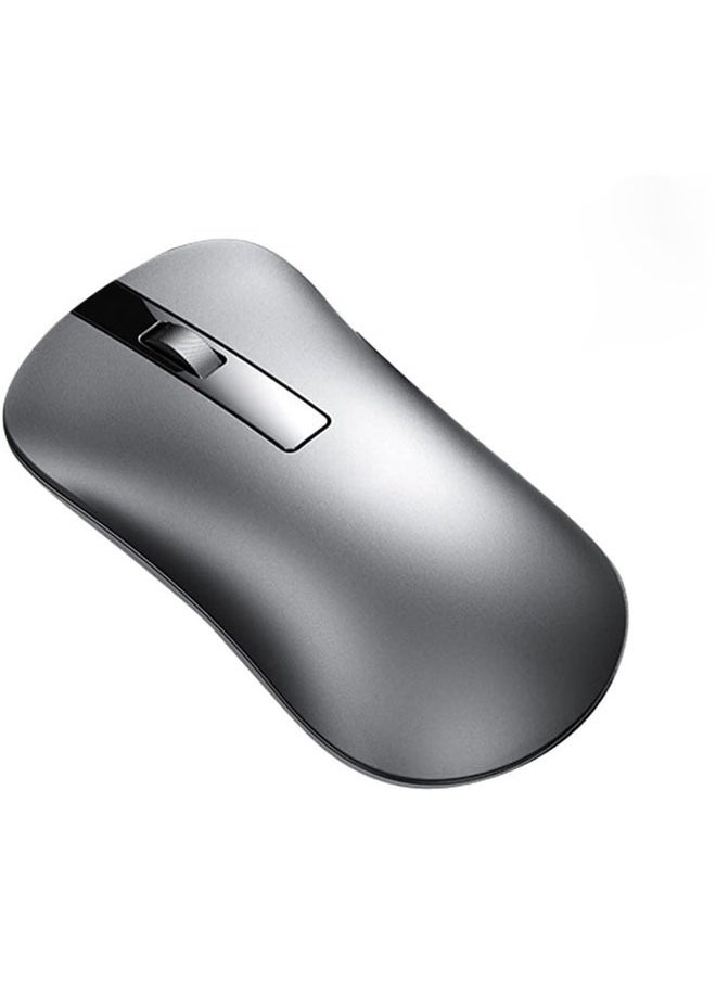 Wireless Silent Mouse,XM10 Aluminum Alloy Rechargeable Mute Gamer Mouse ​Slim Noiseless with USB Receiver for PC, Tablet, Laptop,Notebook Silver 2.4G