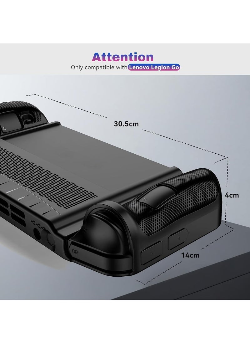 For Lenovo Legion Go Case, Soft TPU Shockproof Case, Go Monitor Case, Rugged Slip Drop Resistant Fingerprint Case for Legion Go Handheld Game Console 8.8 inches