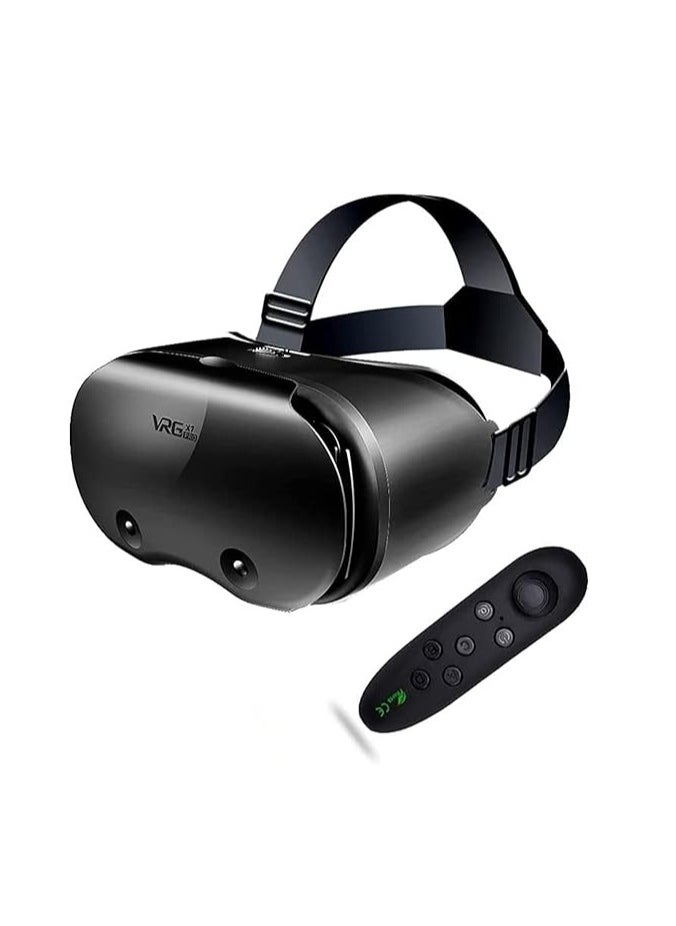 Virtual reality headsets for kids and adults. Android and iPhone VR headsets for video games and 3D movies. Mobile VR headset with remote control. Head-mounted VR glasses for iPhone