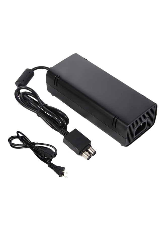 AC Power Adapter Charger For Xbox 360 Slim Black