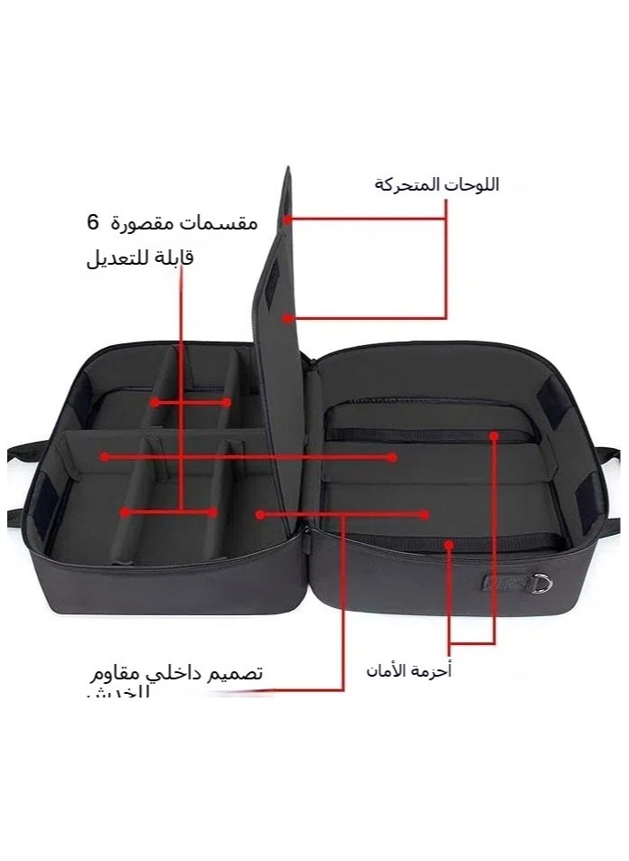 PS5 Case Console Case Compatible with Playstation 5 and PS5 Digital Edition with Customizable Interior for Playstation Controller, PS5 Games, Gaming Headset
