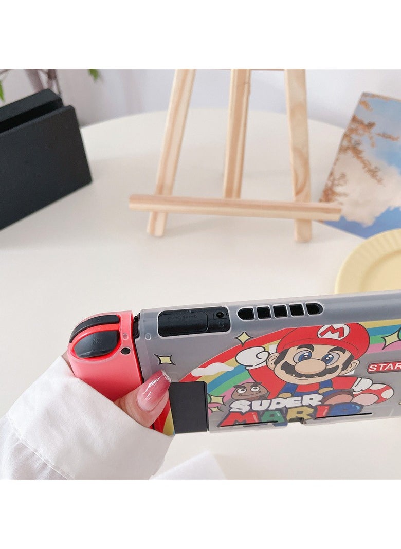 Designed for Nintendo Switch Case Switch Clear Case PC TPU for Girls Boys Kids Cute Kawaii Case Compatible Nintendo Switch Controller Carrying Cover