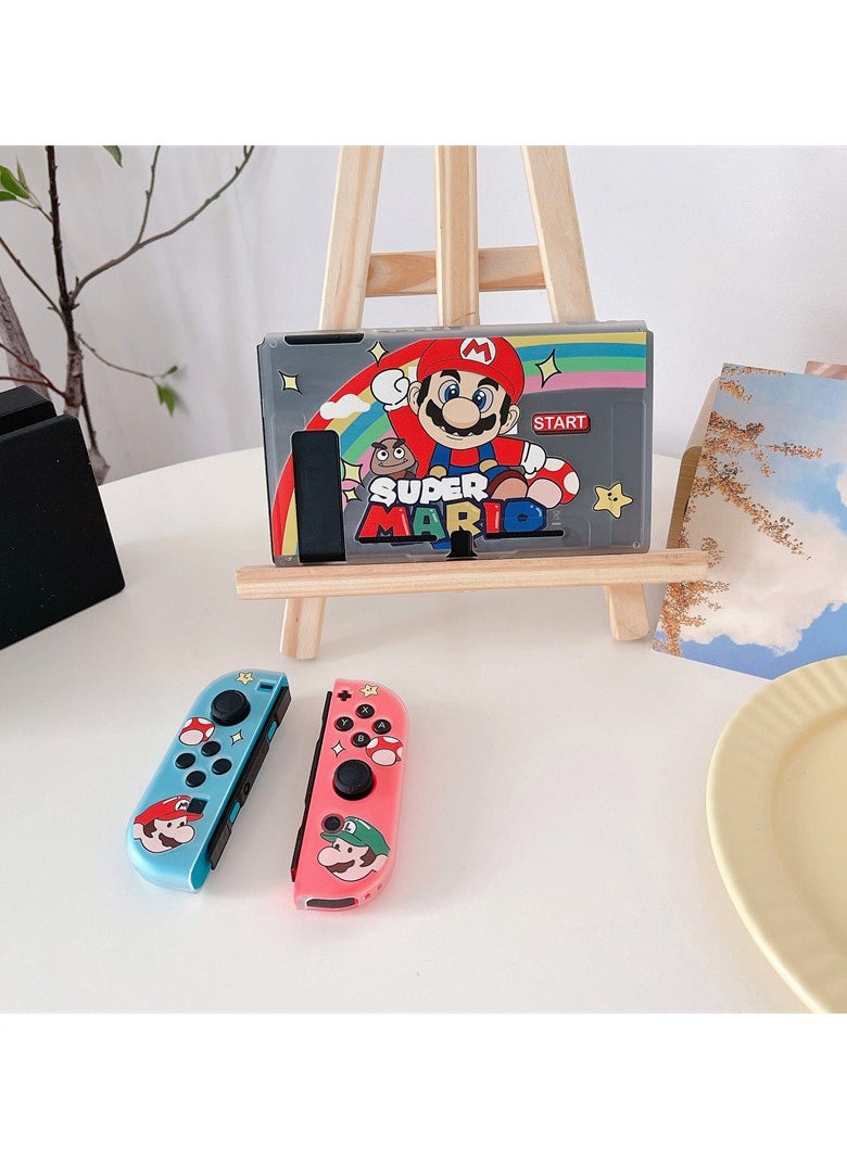Designed for Nintendo Switch Case Switch Clear Case PC TPU for Girls Boys Kids Cute Kawaii Case Compatible Nintendo Switch Controller Carrying Cover