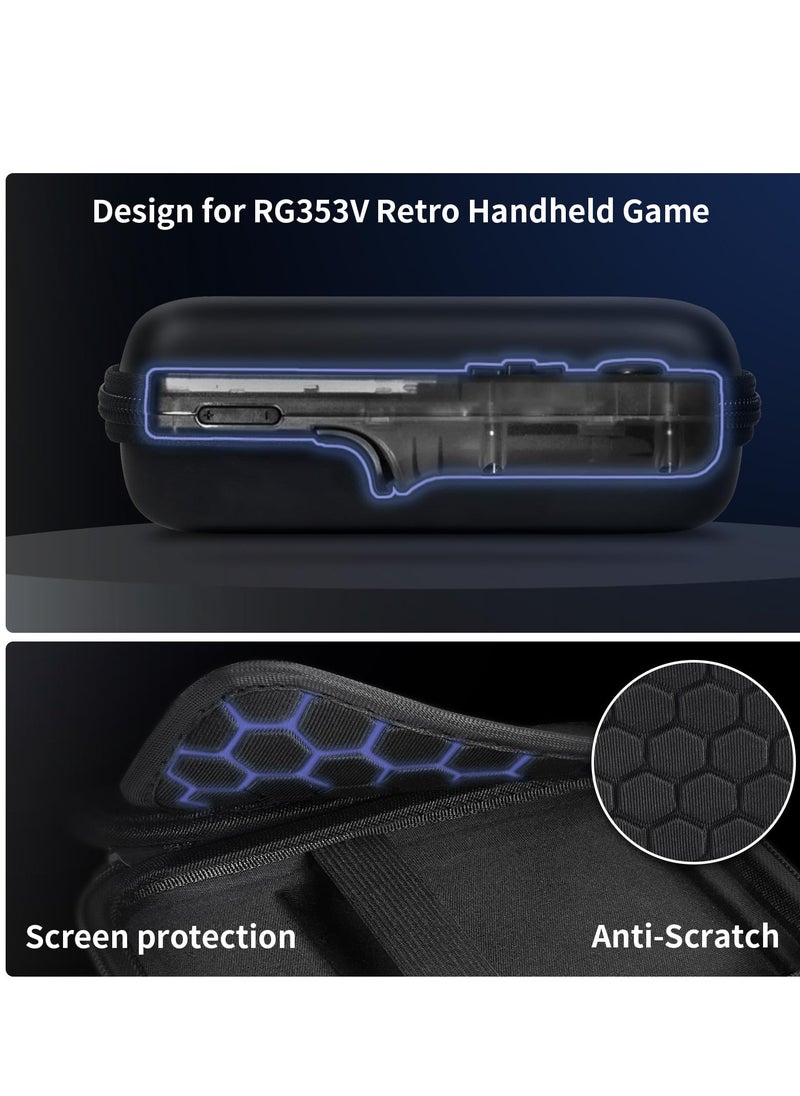 Travel Case Compatible with RG353V/ RG35XX/ RG353VS/ R36S Retro Handheld Game Console, Emulator Storage Holder Organizer, Android Game Console Carrying Bag (Box Only)