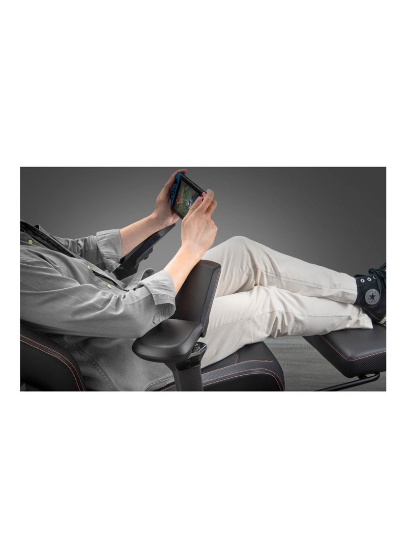 COUGAR Armor EVO M Gaming Chair with Breathable Premium PVC Leather, 5D Adjustable Armrests, Retractable Footrest, Lumbar Cushion, Magnetic Neck Pillow Foam Black