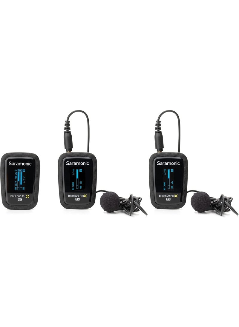 Blink 500 Prox B2 | 2-Person Wireless 2.4GHz Clip-On Microphone System with Lavaliers