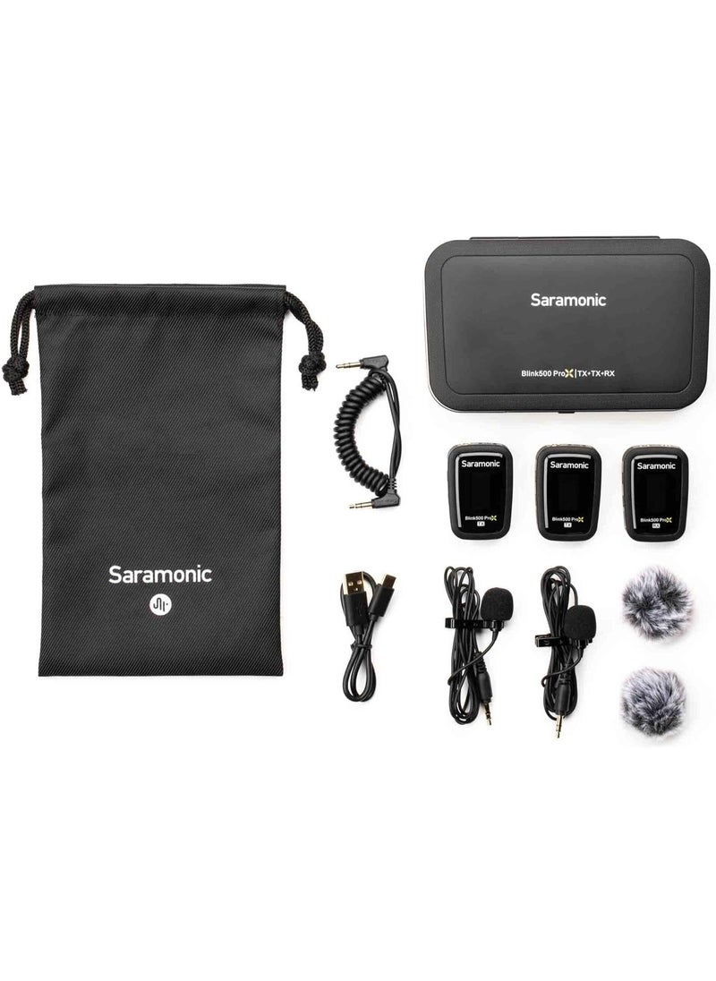 Blink 500 Prox B2 | 2-Person Wireless 2.4GHz Clip-On Microphone System with Lavaliers