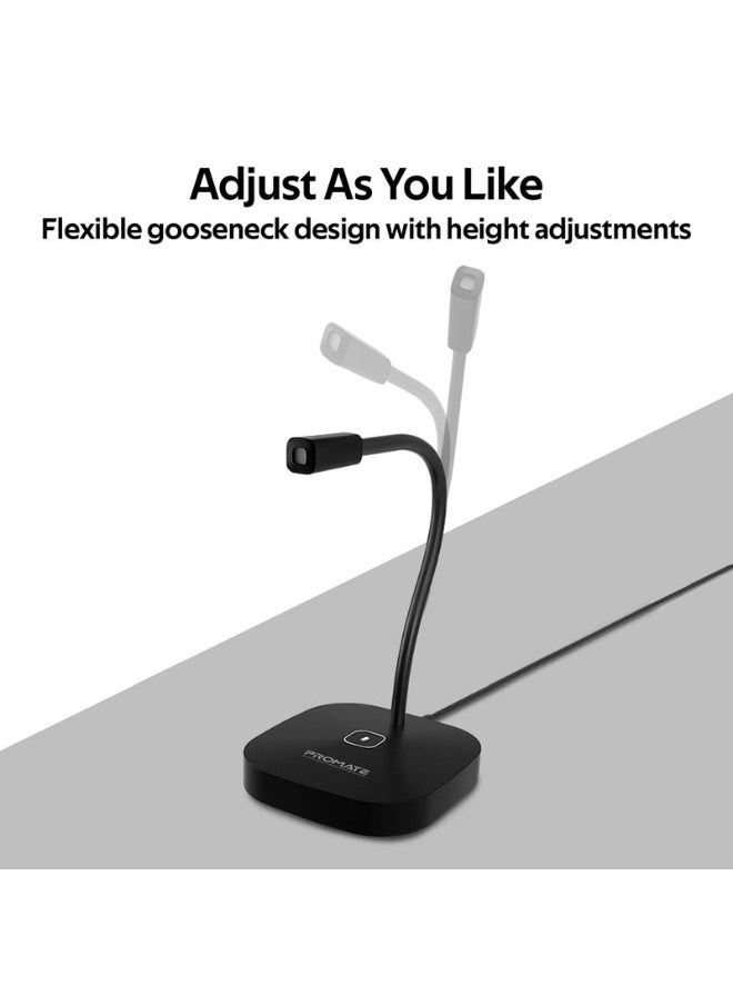 Promate ProMic-1 High Definition Omni-Directional Microphone with Flexible Gooseneck