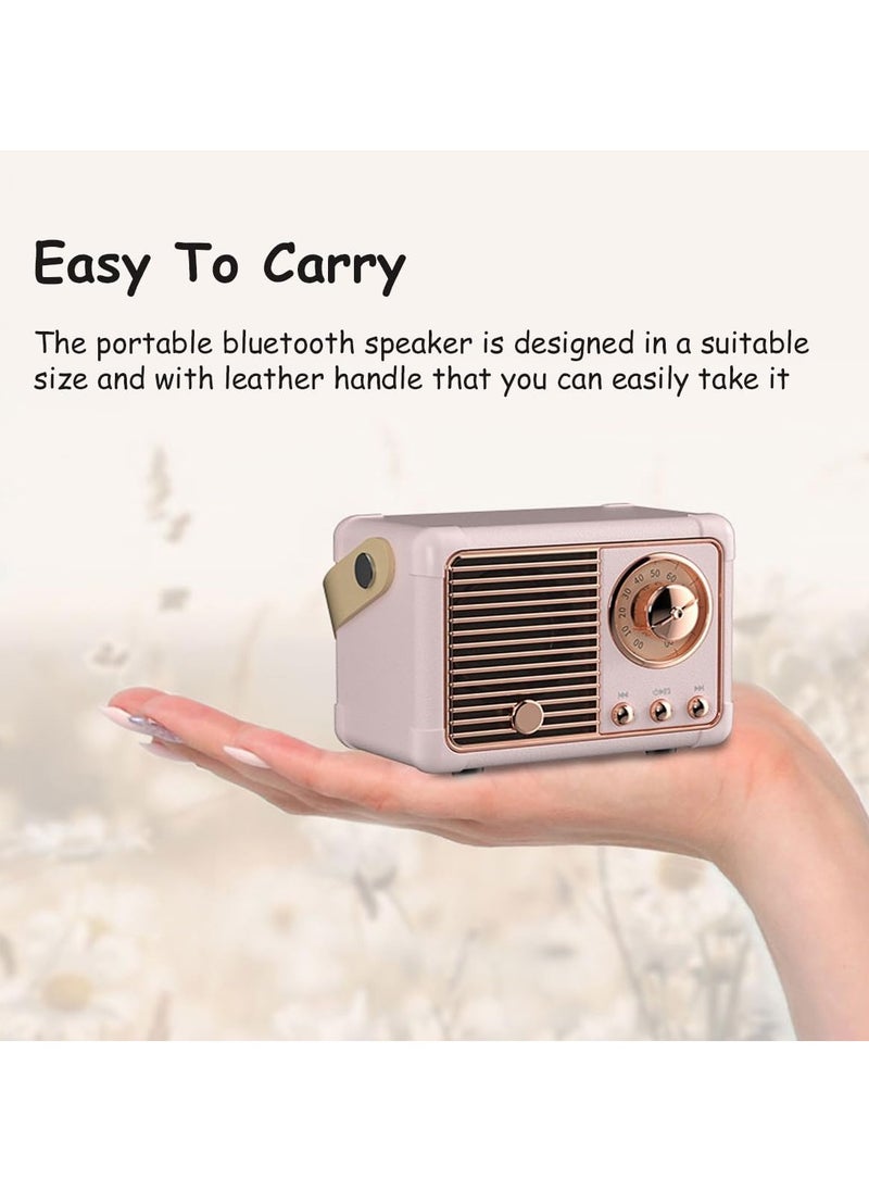 Retro Bluetooth Speaker Wireless Mini Speaker, Outdoor Bluetooth Speaker, Portable Speaker Best Birthday Gift Ideas for Women Teenagers