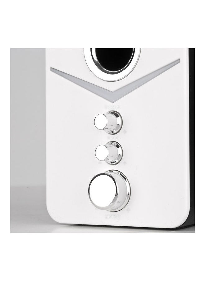 BT5 Dual Mode Desktop Speaker Set D-221 White/Black