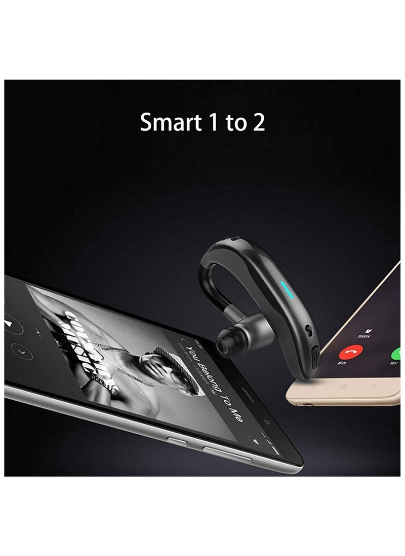 Wireless Earbuds Bluetooth Headphones, Ear-hook Headphones, Wireless Earbuds Subwoofer Earphones Noise Cancelling Lightweight Sweatproof for Gym/Running