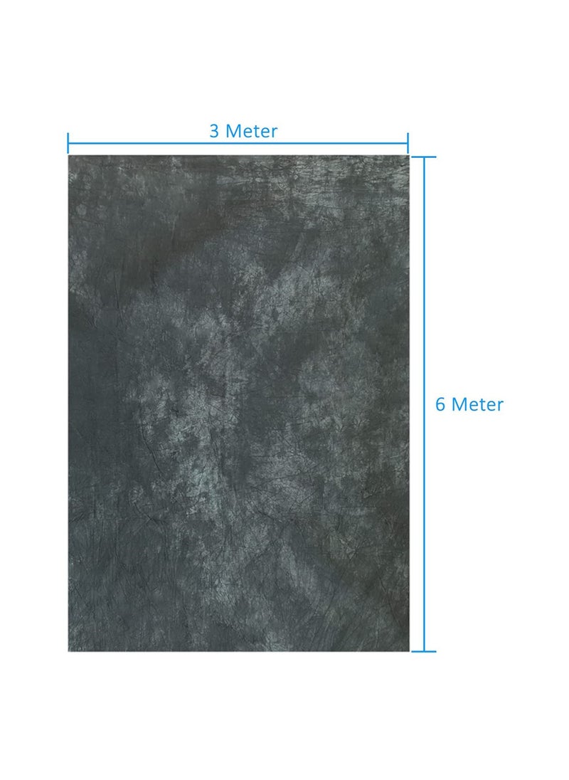 COOPIC RM05 Photography Backdrop (3MX6M) Art Fabric Smoky Dark Gray Photography Background For Photo Studio Props.