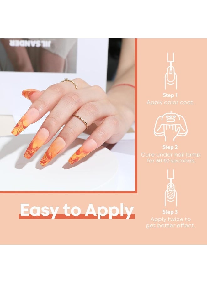 20 Colors Gel Nail Polish Kit- Fall Winter Gel Polish Set Soak Off Nail Polish Kit with Bond Primer Glossy&Matte Top Base Coat DIY at Home