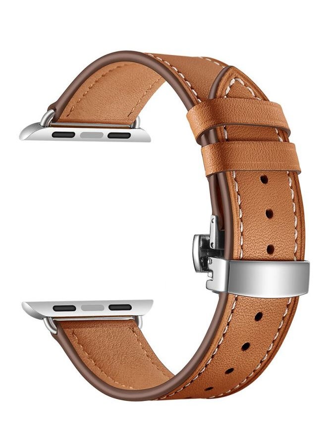 Replacement Band For Apple Watch Series 1/2/3/4 44/42 mm Brown