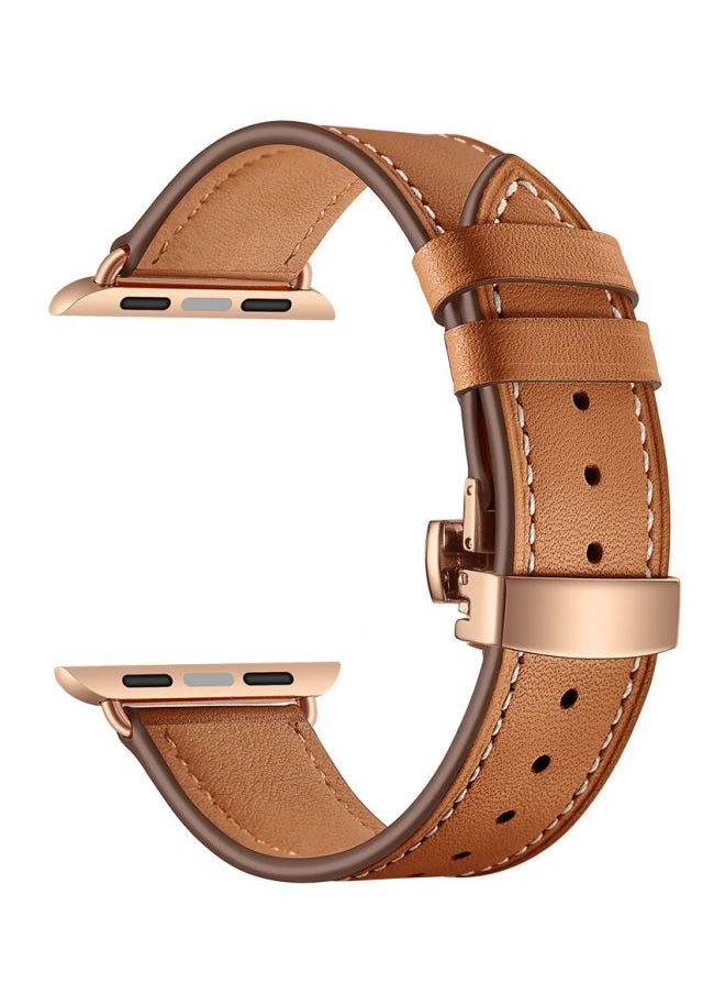 Replacement Band For Apple Watch Series 1/2/3/4 44/42 mm Brown
