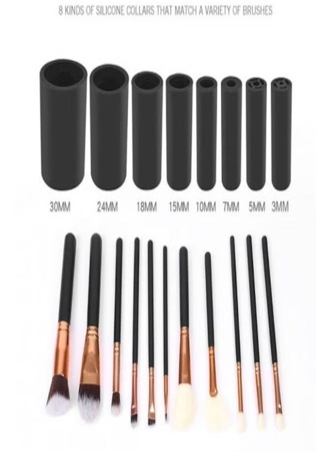 Electric Makeup Brush Cleaner Set Black/White/Clear