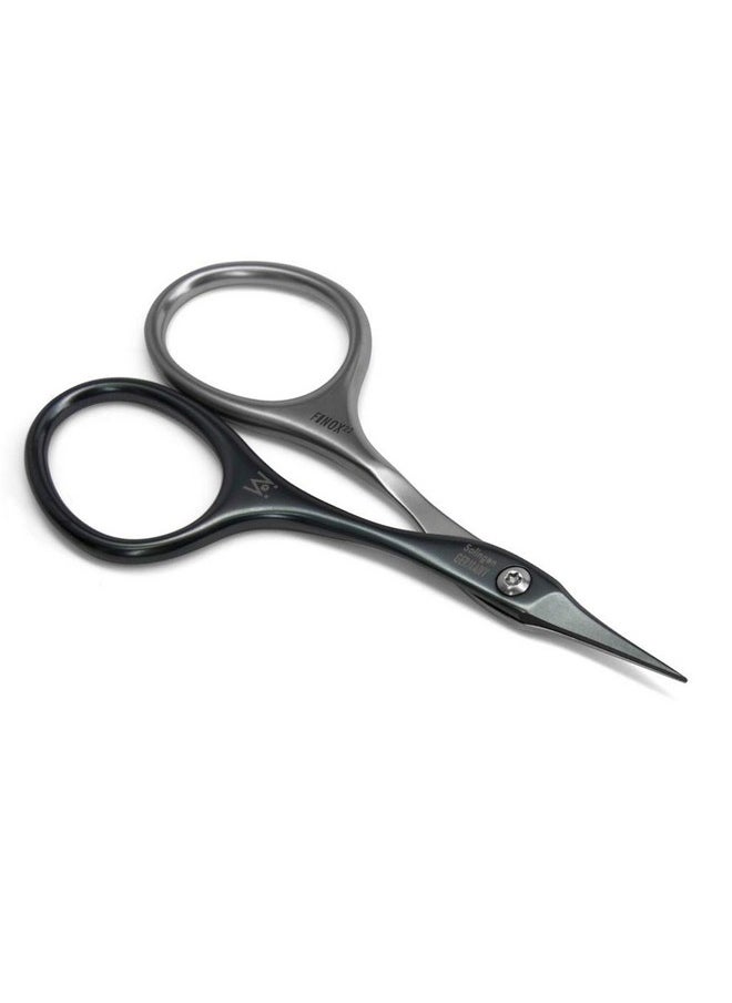 GERMANIKURE Tower Point Cuticle Scissors - Self-Sharpening FINOX22 Titanium Coated Stainless Steel Professional Grooming Scissors in Leather Case - Ethically Made in Solingen Germany - 2705