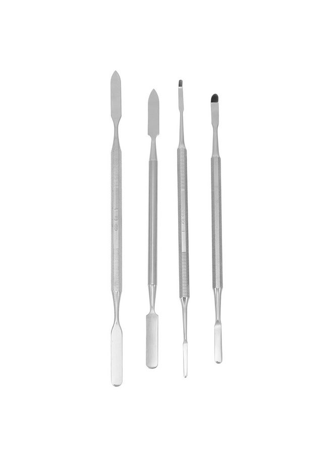 4Pcs Stainless Steel Depotting Spatula Makeup Spatula Tool Make Up Accessories for Makeup Cosmetics Mixing