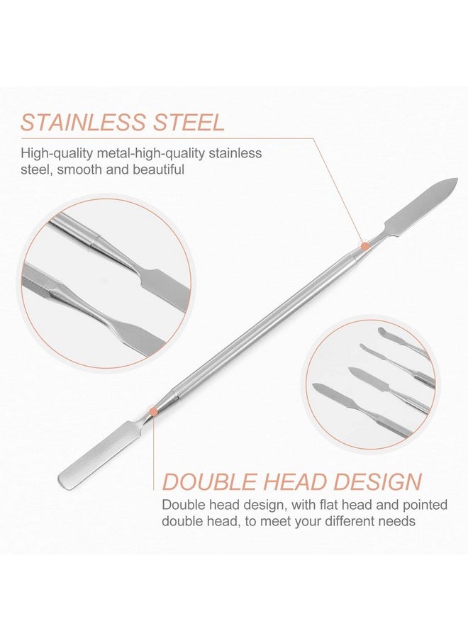 4Pcs Stainless Steel Depotting Spatula Makeup Spatula Tool Make Up Accessories for Makeup Cosmetics Mixing