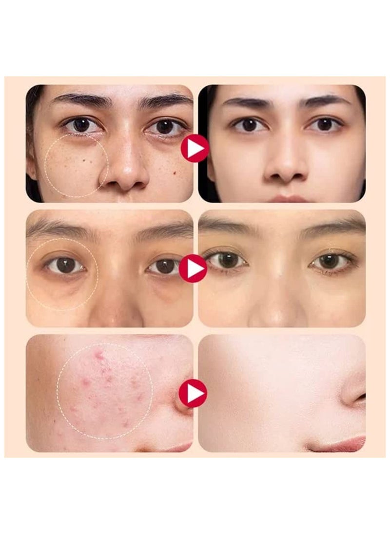 Long Lasting Waterproof Concealer, Full Coverage Moisturizing Contour and Brighten, Face Concealer, Foundation Concealer, Cover Acne Marks Scars Under Eye Concealer, for Dark Circles, 3 Colors