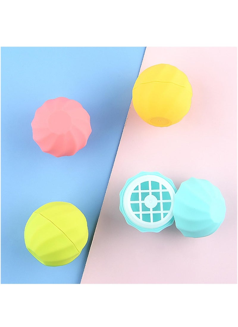 0.24oz/7g Empty Lip Balm Sphere Containers, Set of 8 Screw Cap Lipstick Tubes/Chapstick Tubes/Chapstick Holder/Refillable Lipstick Balm Tubes for Lip Gloss