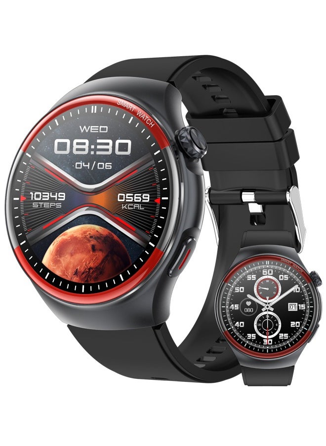 1.43 inch Smartwatch Fitness Running Watch Bluetooth Temperature Monitoring Pedometer Call Reminder Compatible with Android iOS Women Men Hands-Free Calls Waterproof watch