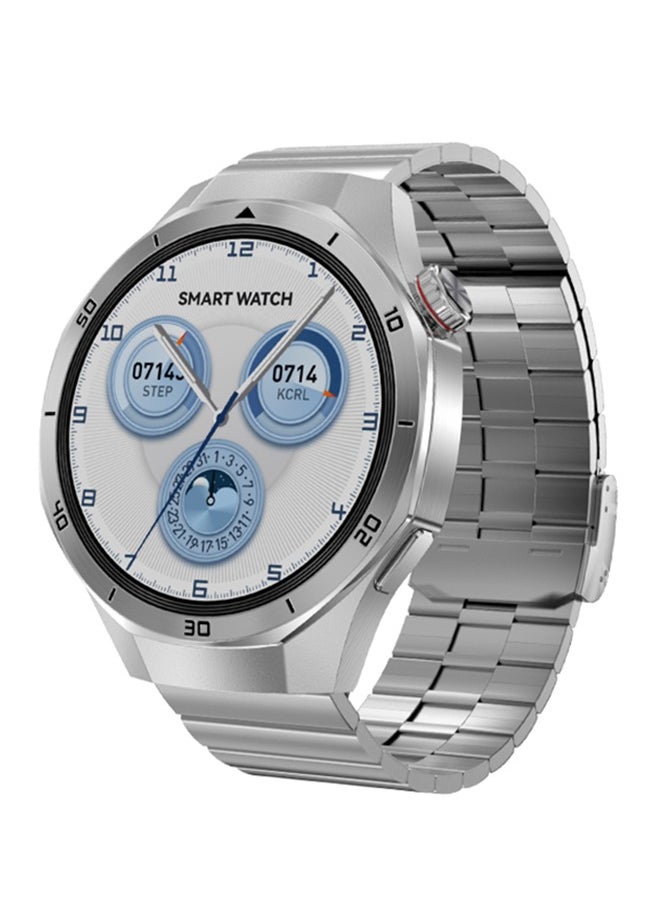 Smart Watches for Men, Bluetooth Call Fashion Smart Watch, Waterproof Fitness Tracker with Heart Rate/Sleep Monitor/100+ Sports Modes, Watch for Android Phones & iPhone, Silver Steel