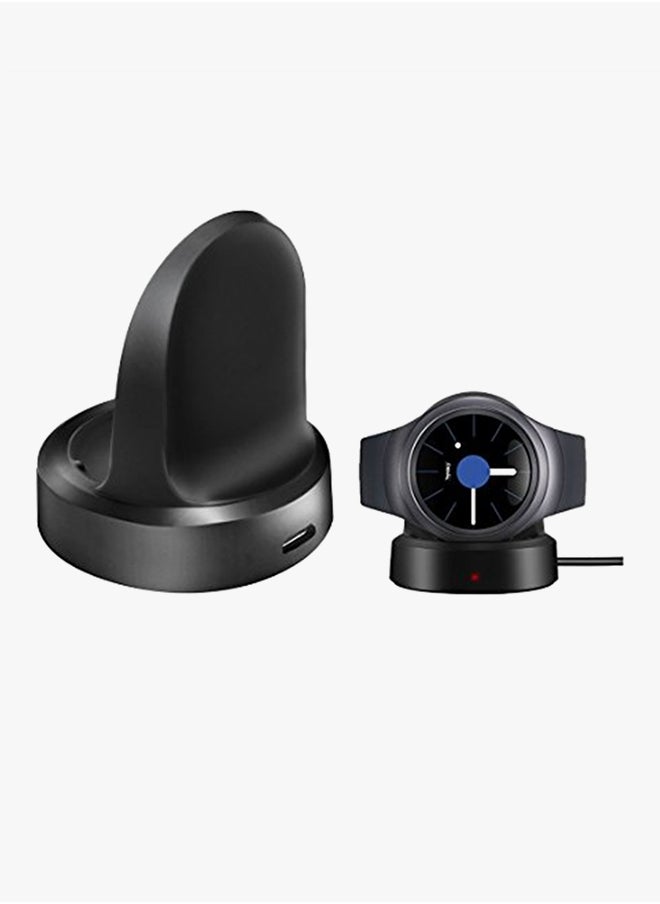 Qi Wireless Charging Dock For Samsung Gear S2 R720/Motorola Moto360 2nd Gen Black