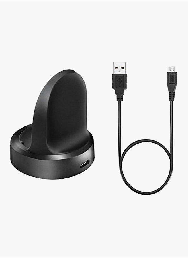 Qi Wireless Charging Dock For Samsung Gear S2 R720/Motorola Moto360 2nd Gen Black