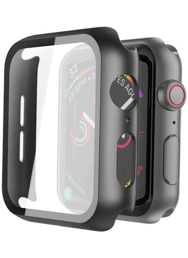 unisex Protective Case With Tempered Glass Screen Protector For Apple Watch Series 3