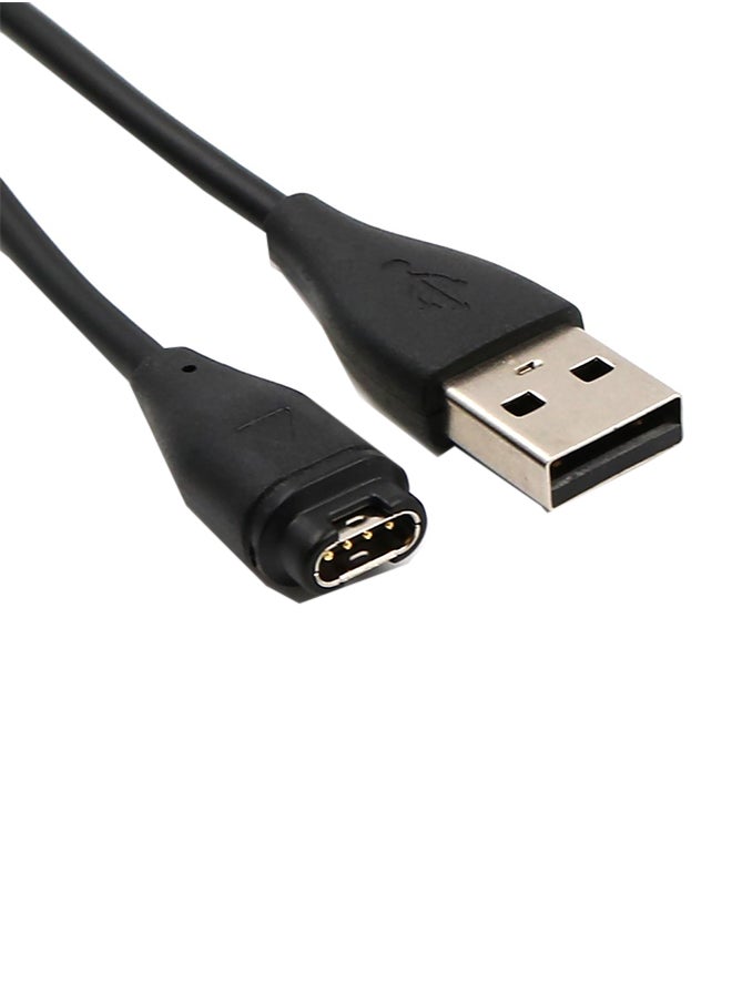 Fast Charger Charging Sync Data Cable For Garmin Fenix 5 5S Black