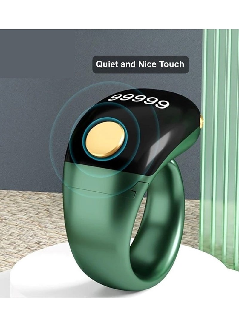 Lightweight Prayer Smart Ring, Lucky Ring, Tasbih Counter, Large Battery, OLED Display,Digital Watch Ring,Tasbeeh Beads Ring,Electronic rosary,Forgiveness Ring, Ramadan Gift,Eid al-Fitr,Daily Wear & Gift Giving,for Man & Women,TBSoon iQIBLA Zikr Ring