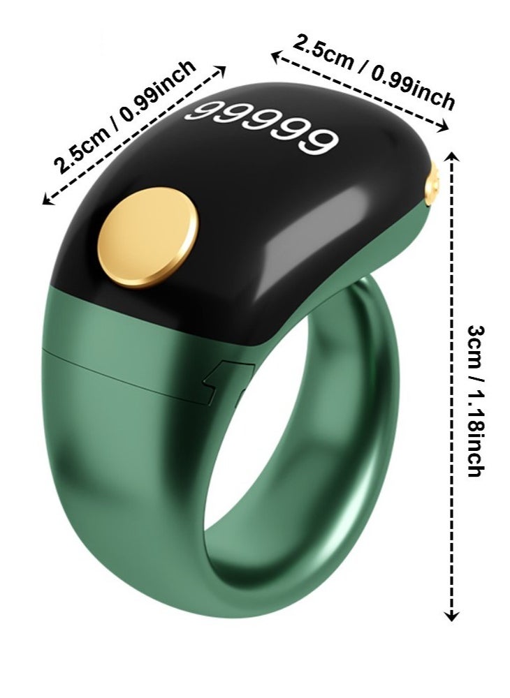 Lightweight Prayer Smart Ring, Lucky Ring, Tasbih Counter, Large Battery, OLED Display,Digital Watch Ring,Tasbeeh Beads Ring,Electronic rosary,Forgiveness Ring, Ramadan Gift,Eid al-Fitr,Daily Wear & Gift Giving,for Man & Women,TBSoon iQIBLA Zikr Ring