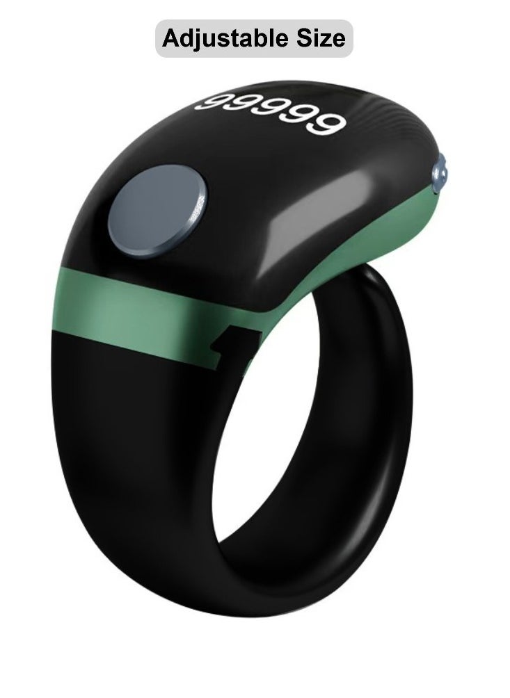 Lightweight Prayer Smart Ring, Lucky Ring, Tasbih Counter, Large Battery, OLED Display,Digital Watch Ring,Tasbeeh Beads Ring,Electronic rosary,Forgiveness Ring, Ramadan Gift,Eid al-Fitr,Daily Wear & Gift Giving,for Man & Women,TBSoon iQIBLA Zikr Ring