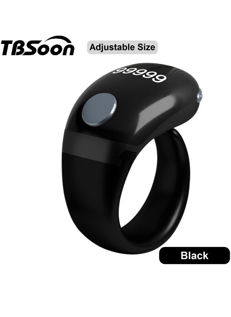 Lightweight Prayer Smart Ring, Lucky Ring, Tasbih Counter, Large Battery, OLED Display,Digital Watch Ring,Tasbeeh Beads Ring,Electronic rosary,Forgiveness Ring, Ramadan Gift,Eid al-Fitr,Daily Wear & Gift Giving,for Man & Women,TBSoon iQIBLA Zikr Ring
