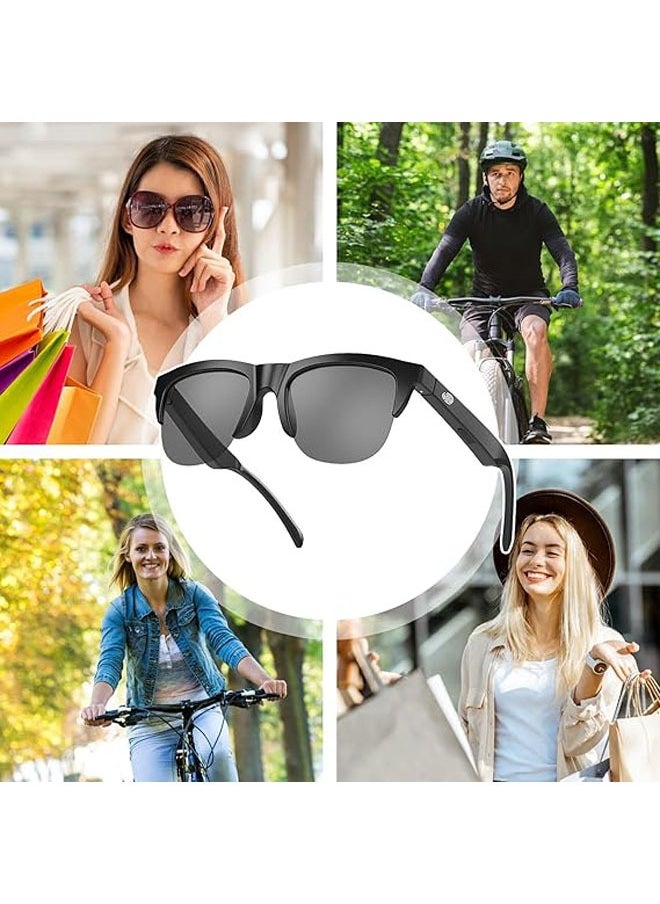 Men's audio sunglasses, smart glasses, smart polarized sunglasses, wireless sunglasses with voice control, UV protection sunglasses with microphone and speaker
